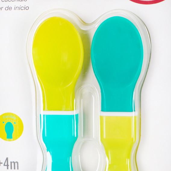 Παιδικά κουτάλια σε χρώμα πράσινο, 2 τεμ. BebeDue 82396 3