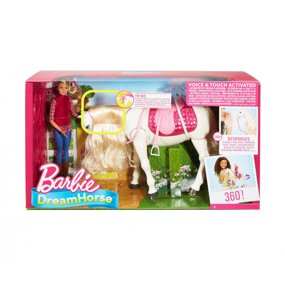 Κούκλα - διαδραστικό άλογο με κινήσεις και ήχους Barbie 8276 