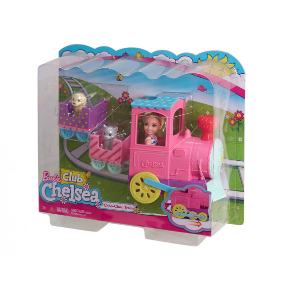 Σετ παιχνιδιού - Τσέλσι με τρένο Barbie 8281 