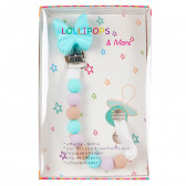 Κλιπ πιπίλας, Lollipops & More, μπλε και ροζ Lollipops &More 83330 2