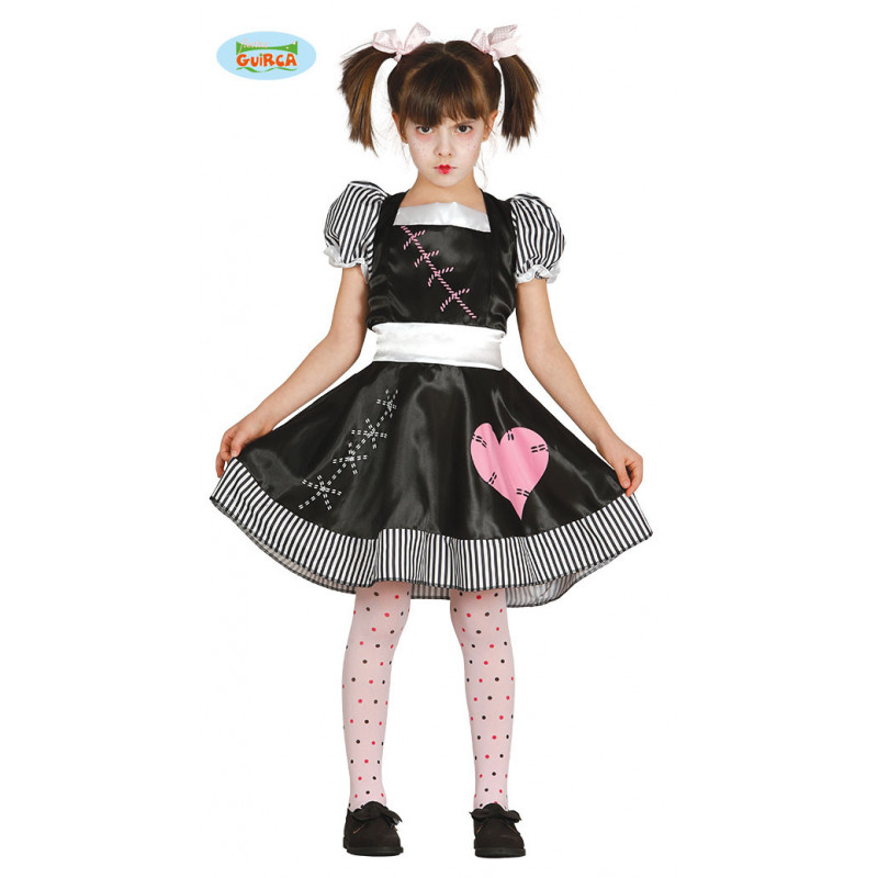 Αποκριάτικη φορεσιά κούκλα με κουρέλια, για κορίτσια  83888
