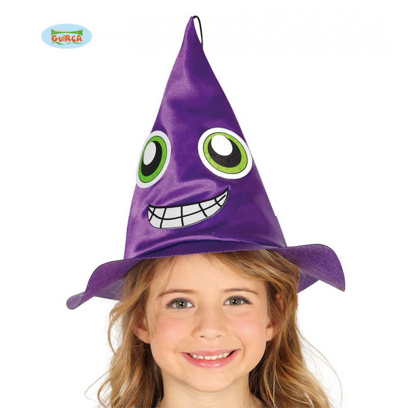 Καπέλο μάγισσας σε μωβ χρώμα για κορίτσι  83906