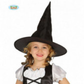 Καπέλο μάγισσας σε μαύρο χρώμα για κορίτσι Fiesta Guirca 83908 