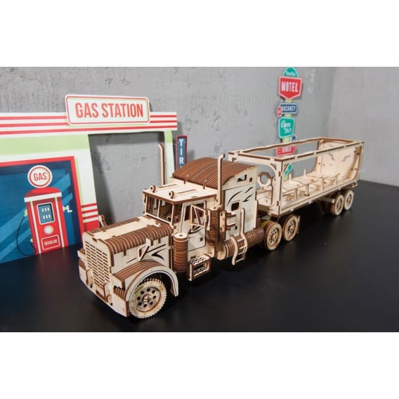 3D μηχανικό τρέιλερ για φορτηγό Heavy Boy Ugears 84187 14