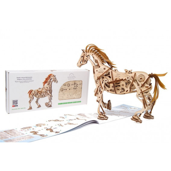3D Mechanical Puzzle Μηχανικό άλογο Ugears 84208 18