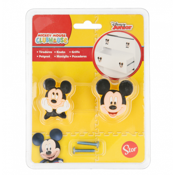 Πόμολα επίπλων Mickey Mouse, 2 τεμάχια Mickey Mouse 8525 