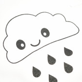Βρεφικός υπνόσακος με τύπωμα σύννεφου NINI 87868 3