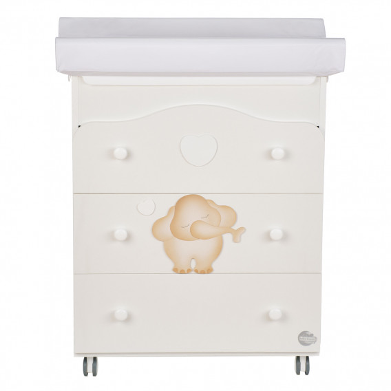 Συρταριέρα Με μπανιέρα και αλλαξιέρα - με χαρούμενο ελέφαντα Baby Expert 88228 2