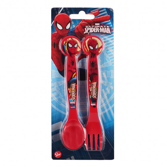 Σετ μαχαιροπήρουνων 2 τεμαχίων Spiderman, κόκκινο Spiderman 88286 2