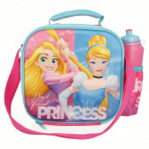 Μονωμένη τσάντα από πολυεστέρα, τρισδιάστατη εικόνα με αθλητικό μπουκάλι με εικόνα περιπέτειας φιλίας Disney Princess 9132 
