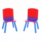 Σετ τραπεζιού και 2 καρέκλες Μπλε-κόκκινο Delta children 92792 3