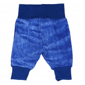 Μπλε, βρεφικό, βαμβακερό παντελόνι με φαρδύ λάστιχο στη μέση, για αγόρι Pinokio 94553 2