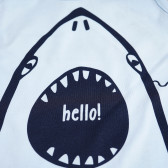 Βαμβακερό αμάνικο μπλουζάκι με στάμπα καρχαρία Pinokio 94599 3