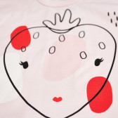 Βρεφικό, κοντομάνικο, βαμβακερό μπλουζάκι, με στάμπα φράουλα, για κορίτσι Pinokio 94624 4