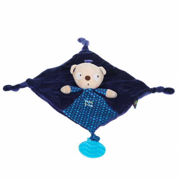 Πανάκι παρηγοριάς για αγόρι, με αρκουδάκι, σε μπλε χρώμα Tuc Tuc 94697 