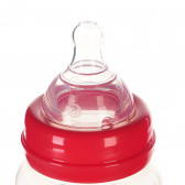 Μπουκάλι τροφοδοσίας πολυπροπυλενίου με εικόνα, με πιπίλα 3 σταγόνες, 0+ μήνες, 360 ml, χρώμα: κόκκινο Cars 95321 4