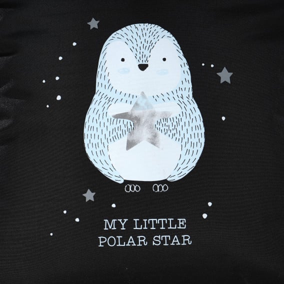Τσάντα στήριξης Polar pingui σε μαύρο χρώμα Kikkaboo 95866 3