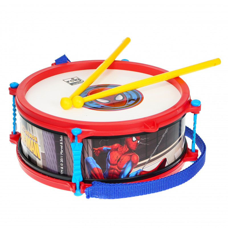 Spiderman Drum με δύο μπαστούνια, Spiderman Kidsbox.gr
