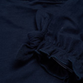 Βαμβακερή μπλούζα με κοντό μανίκι για κορίτσια μαύρη Name it 96571 4