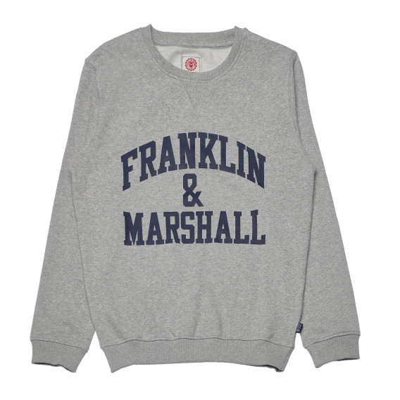 Γκρι φούτερ με λογότυπο, για αγόρι Franklin & Marshall 96647 