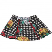 Κοντή φούστα με πολύχρωμα φλοράλ σχέδια Picolla Speranza 96720 