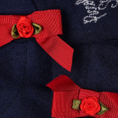 Κάλτσες για κοριτσάκι με κόκκινη κορδέλα και τριαντάφυλλο Picolla Speranza 96738 2