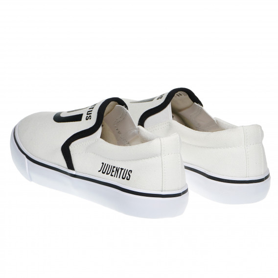 Λευκά πάνινα παπούτσια με μαύρα σχέδια για αγόρι Arnetta 97246 2