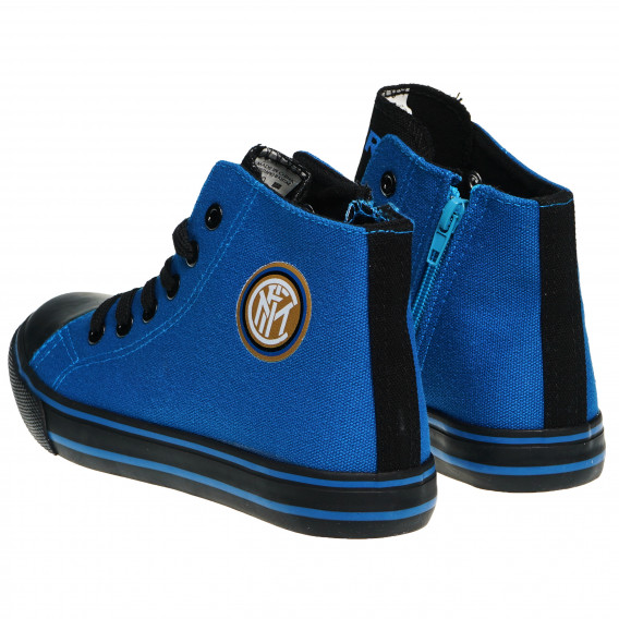Πάνινα παπούτσια με μικρό απλικέ για αγόρι, ανοιχτό και σκούρο μπλε Arnetta 97266 2
