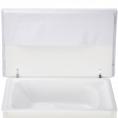 Συρταριέρα με μπανιέρα και αλλαξιέρα, λευκή Baby Expert 97606 4