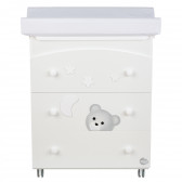 Συρταριέρα Με μπανιέρα και αλλαξιέρα - με αρκουδάκι, φεγγάρι και αστέρια Baby Expert 97627 