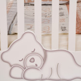 Βρεφική κούνια, με εξαιρετικά χαριτωμένη αρκούδα ύπνου Baby Expert 97665 3