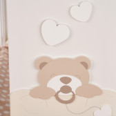 Βρεφική κούνια, με αρκούδα και καρδιές Baby Expert 97677 3