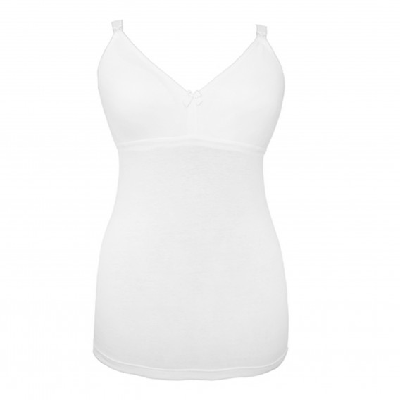 Βαμβακερή μπλούζα για θηλάζουσες μητέρες, σε λευκό χρώμα, μέγεθος 80 Mycey 97727 3