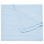 Πλεκτή κουβέρτα μωρού, μπλε χρώμα Mycey 97737 