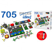 Τουβλάκια κατασκευών Παιδικό μωσαϊκό σε 705 κομμάτια Game Movil 9793 