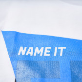 Κοντομάνικο Μπλουζάκι με τύπωμα γραφικών από οργανικό βαμβάκι για αγόρι, λευκό Name it 98762 3