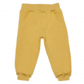 Παντελόνι σε κίτρινο χρώμα, από οργανικό βαμβάκι, για κορίτσι NINI 98792 