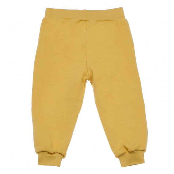 Παντελόνι σε κίτρινο χρώμα, από οργανικό βαμβάκι, για κορίτσι NINI 98793 2
