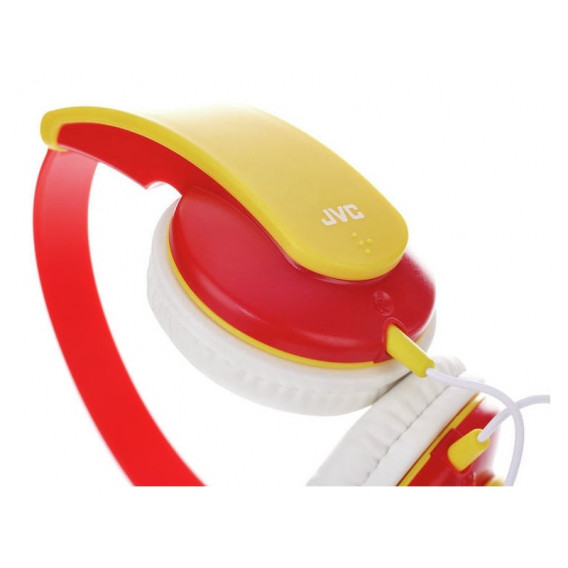 Στερεοφωνικά ακουστικά με κόκκινο και κίτρινο χρώμα ha-kd5-v JVC 99284 2
