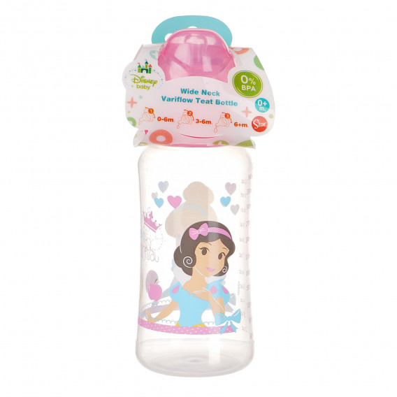 Μπουκάλι με πιπίλα σιλικόνης Princess 360 ml για κορίτσια Disney Princess 99490 