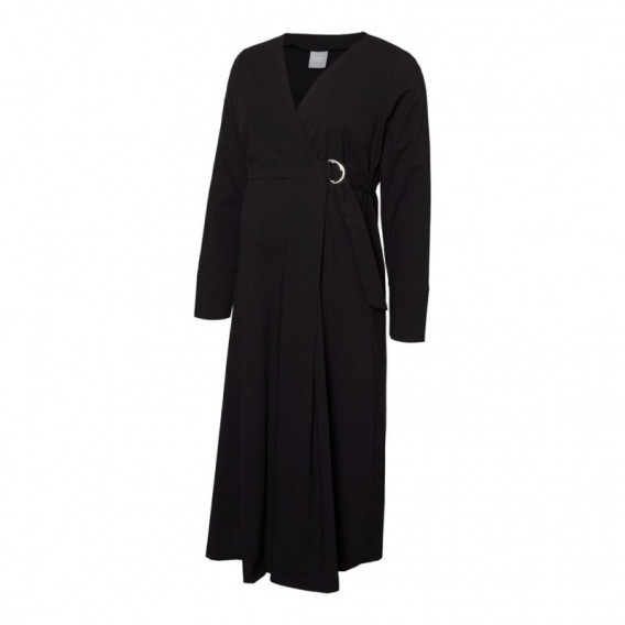 Φόρεμα εγκυμοσύνης σε μαύρο χρώμα, με ζώνη Mamalicious 99661 6