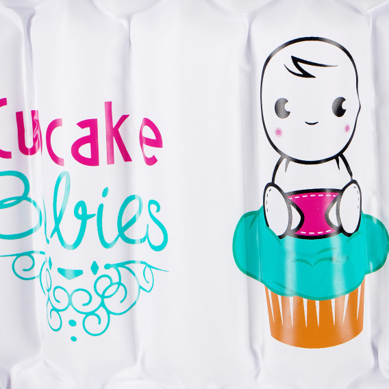 Φουσκωτή μπανιέρα Cupcake, σε λευκό χρώμα  Cupcake babies 99732 3