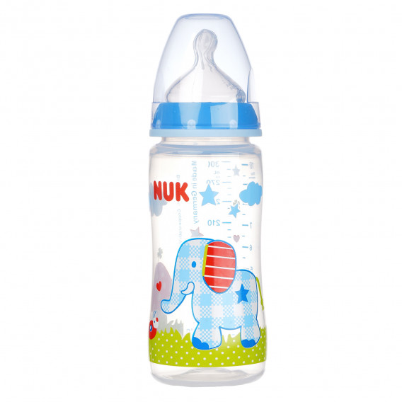 Μπουκάλι τροφοδοσίας από πολυπροπυλένιο, μπλε, 2 σταγόνων, 0 + μήνες, 300 ml. NUK 99812 3