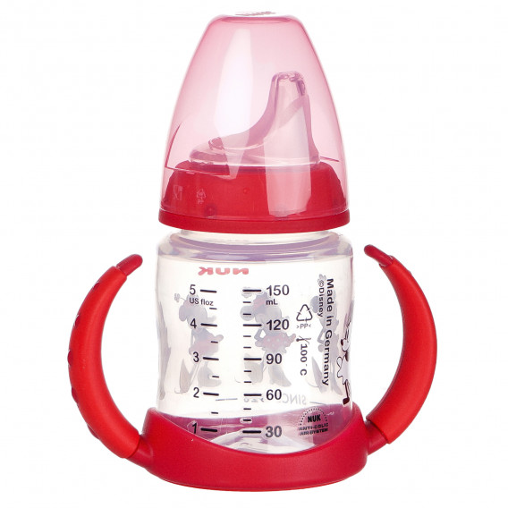 Μπουκάλι χυμού πολυπροπυλενίου, Mickey red, 6 + μήνες, 150 ml. NUK 99832 4